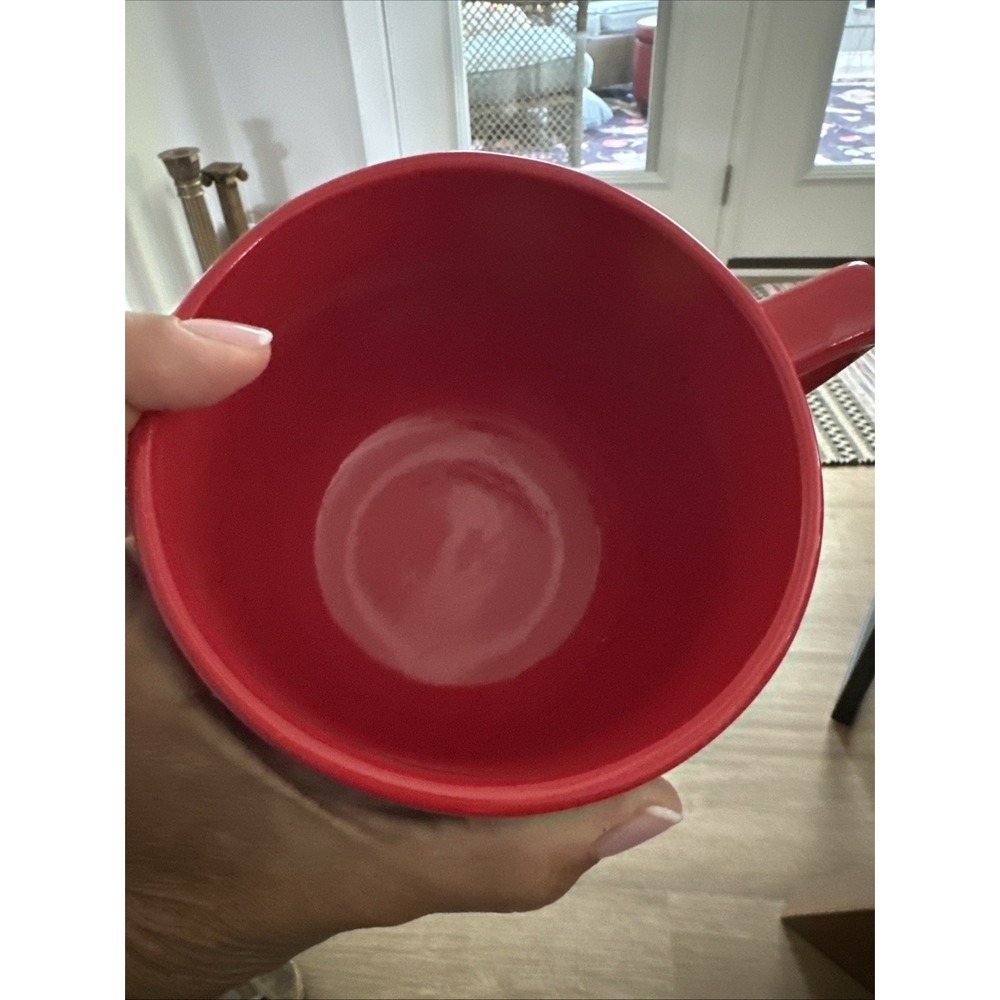 Hallmark oversized Christmas mug soup cereal bowl Peanuts snowball fight 20 oz - Picture 5 of 7